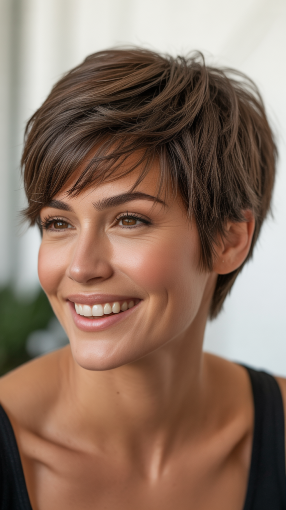  Textured Crop with Forward Fringe