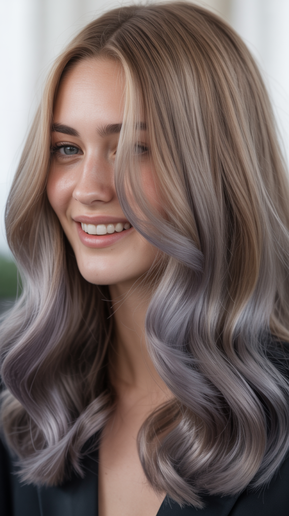 Ash Brown with Violet Tones