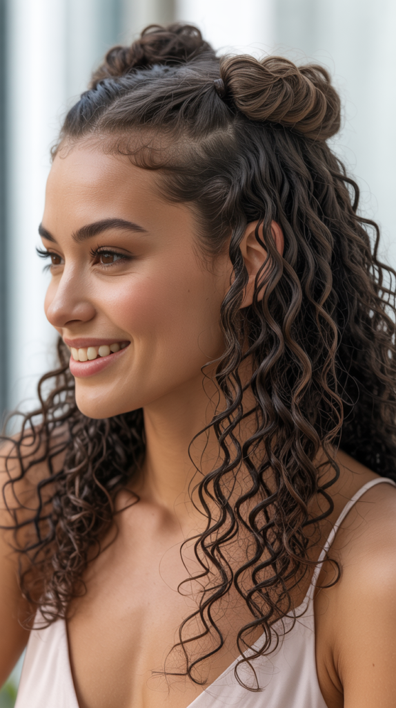 Double Twisted Half Up