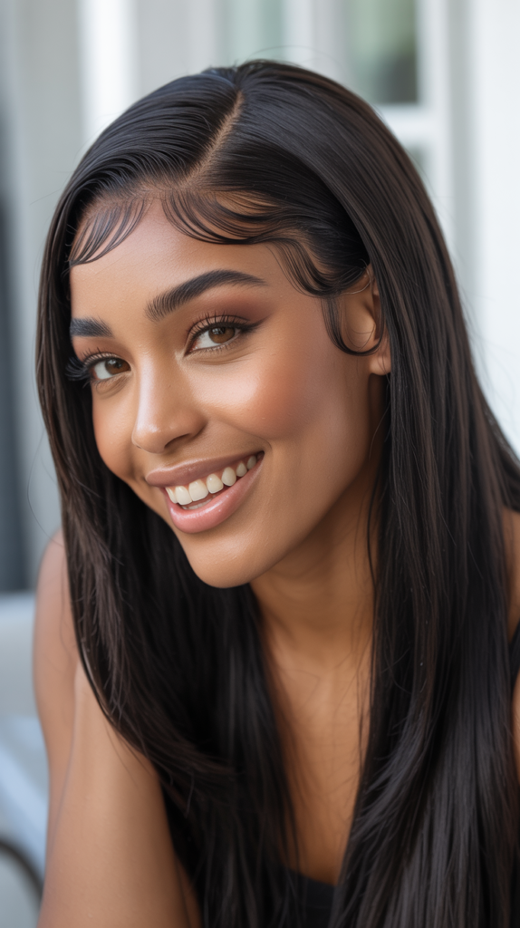 Straight Wig with Baby Hairs