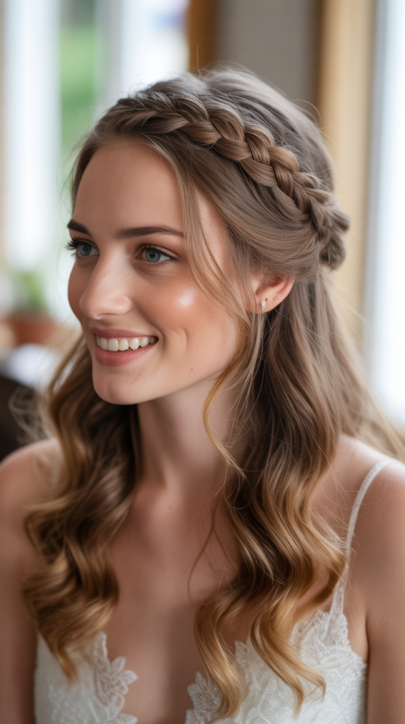  Braided Halo Half-Up