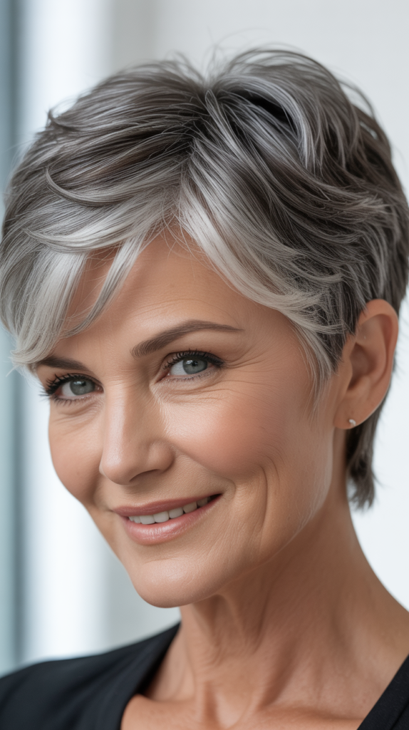 Lowlights for Gray Hair with Different Undertones