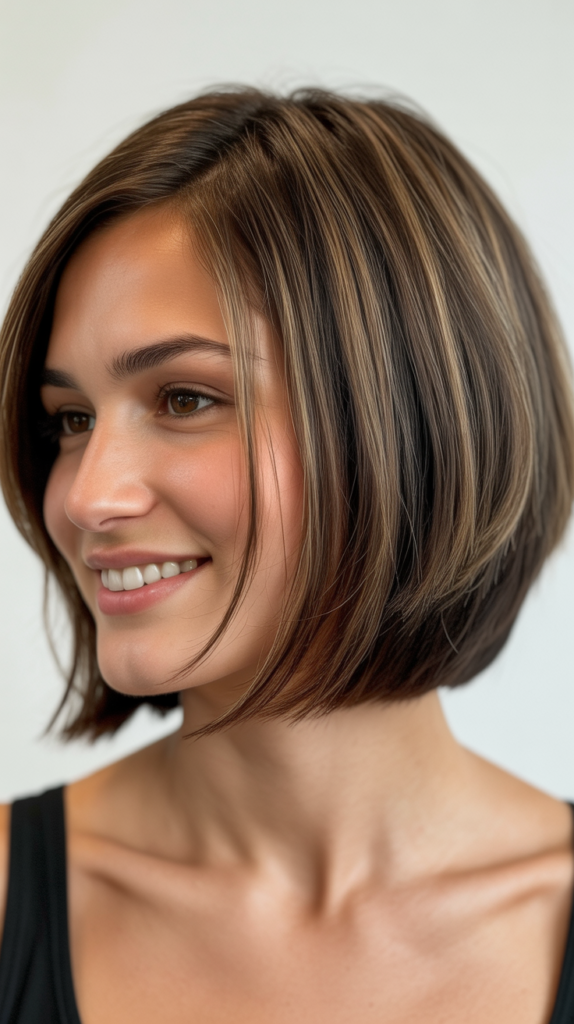 Stacked Bob with Height