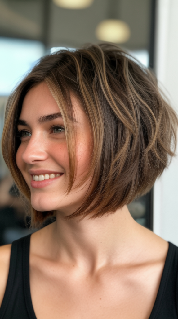 Choppy Bob with Graduated Layers