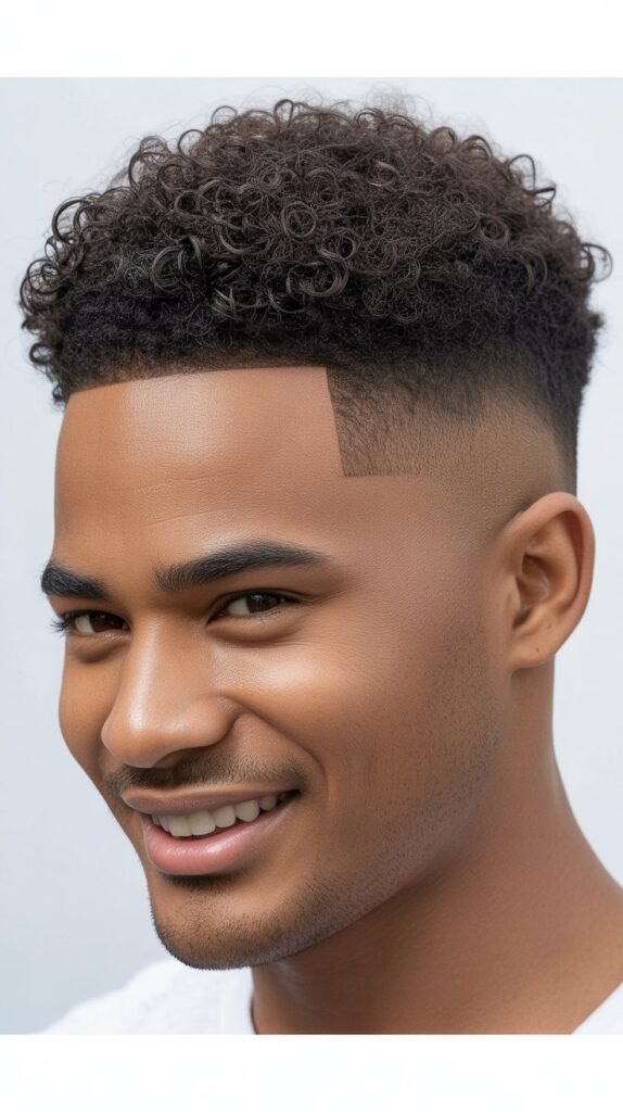 4. High-Top Curly Fade