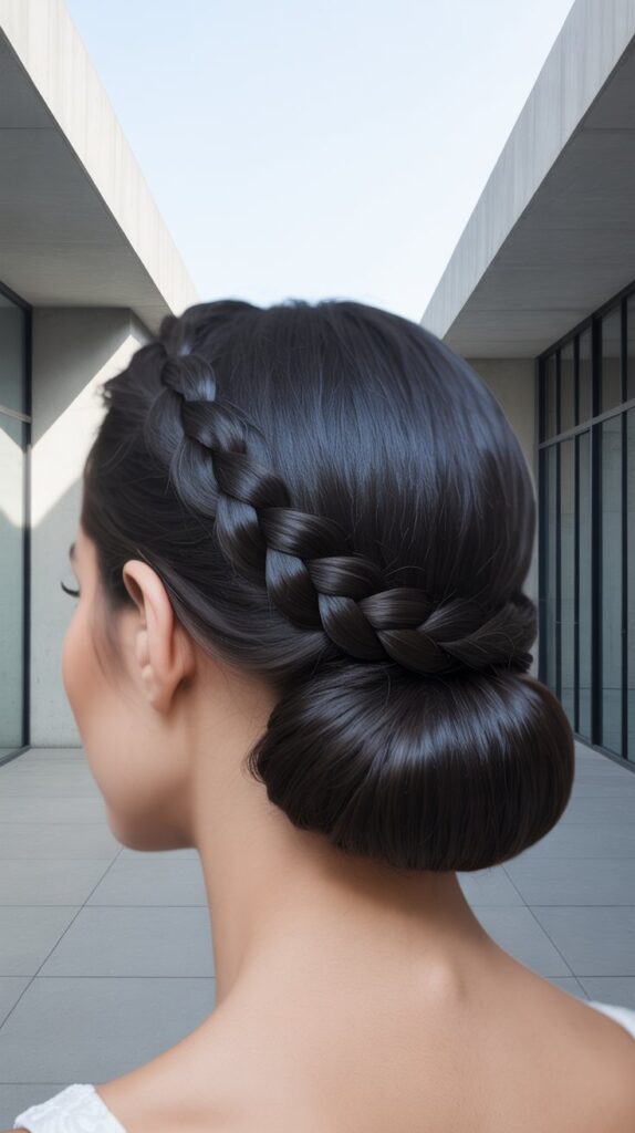 30+ Romantic Bridesmaid Updo Hairstyles with Braid 13 Rope Braid Crown Updo