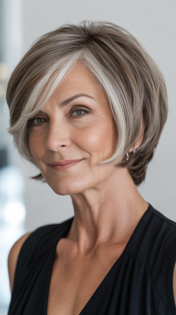 The Side-Parted Short Cut