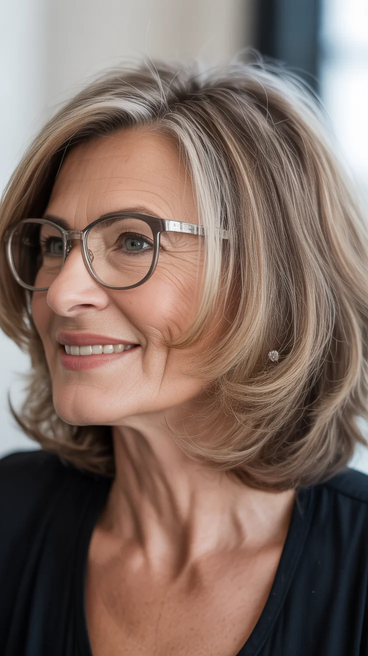 Best 27+ Hairstyles for Thin Fine Hair Over 60 with Glasses