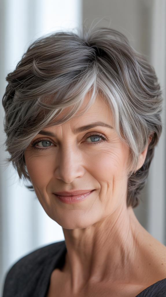 Addressing Unwanted Tones in Gray Hair Through Lowlights