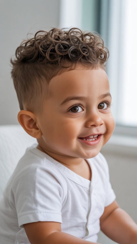 The Tapered Sides With Curls