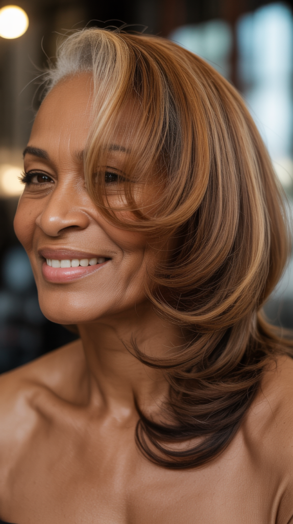  Asymmetrical Medium Cut with Longer Side