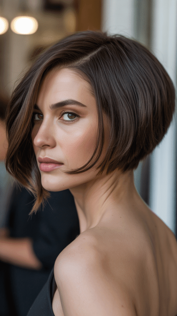 Best 30 Short Choppy French Bob Haircuts for an Instant Cool-Girl Look 11 11. Choppy French Bob with Side Part