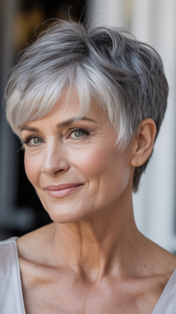 The Layered Pixie with Length on Top