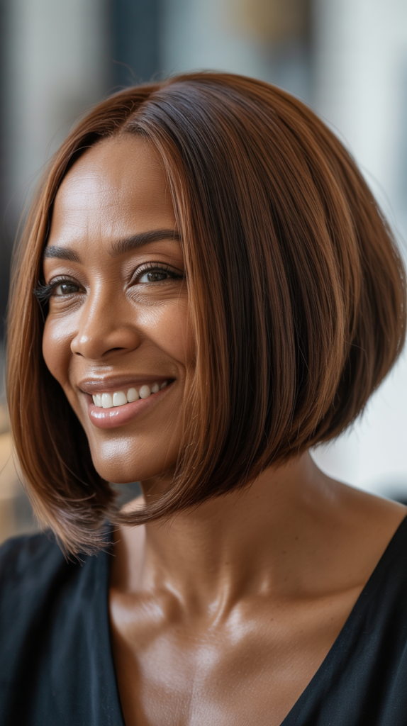 Asymmetrical Bob with Longer Front