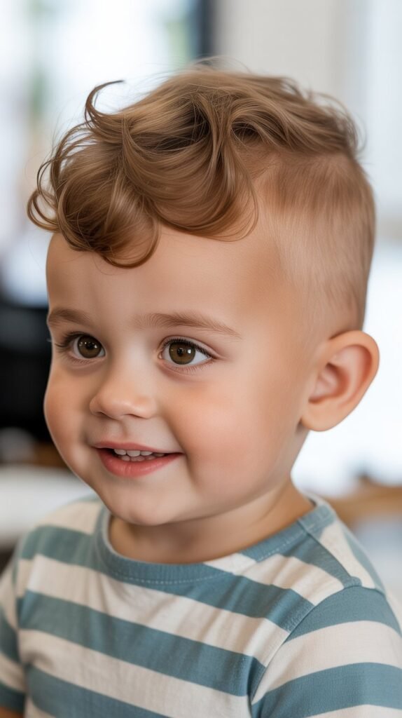 Wavy Top with Mid Fade