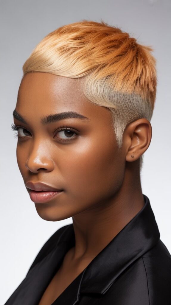 Low Cut with Blonde Color