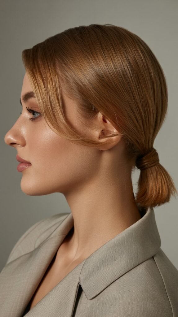The Side-Swept Low Ponytail