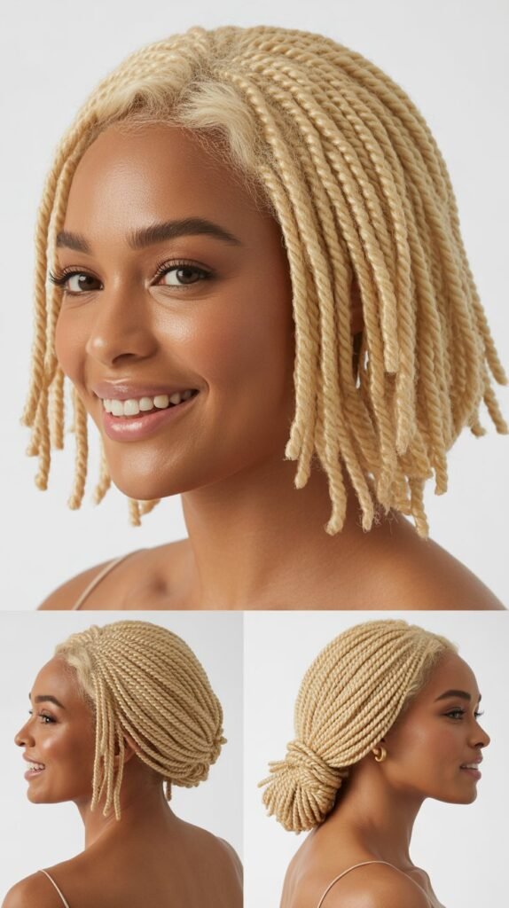 Cornrow Updo Wig