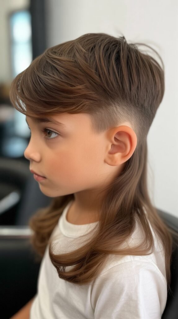 The Mullet with Hair Design