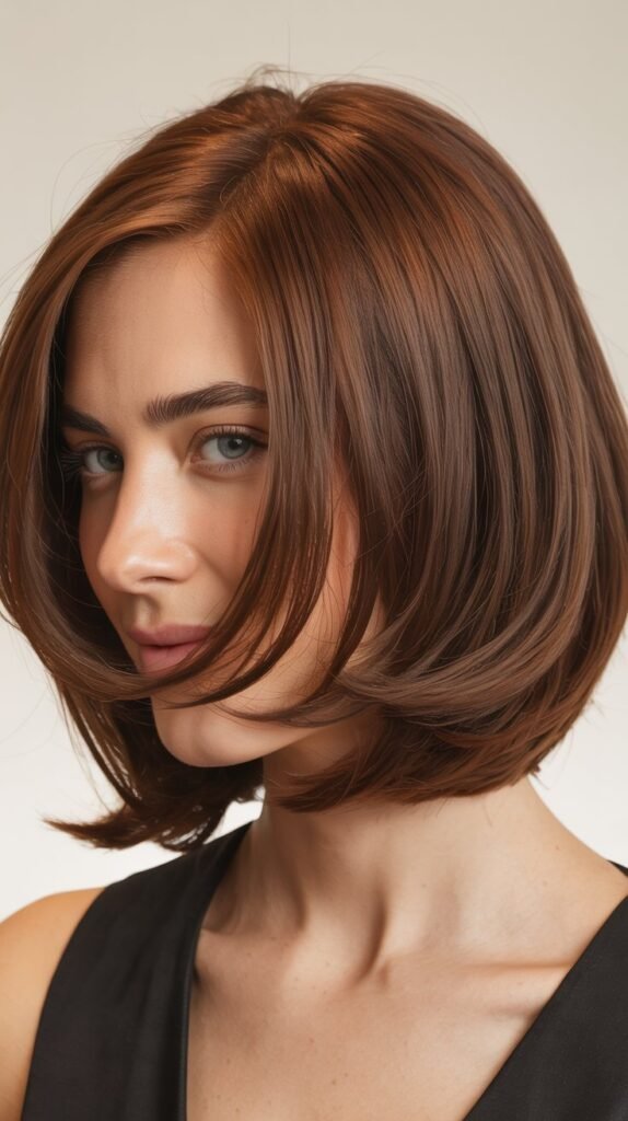 Angled Bob with Long Face-Framing Layers