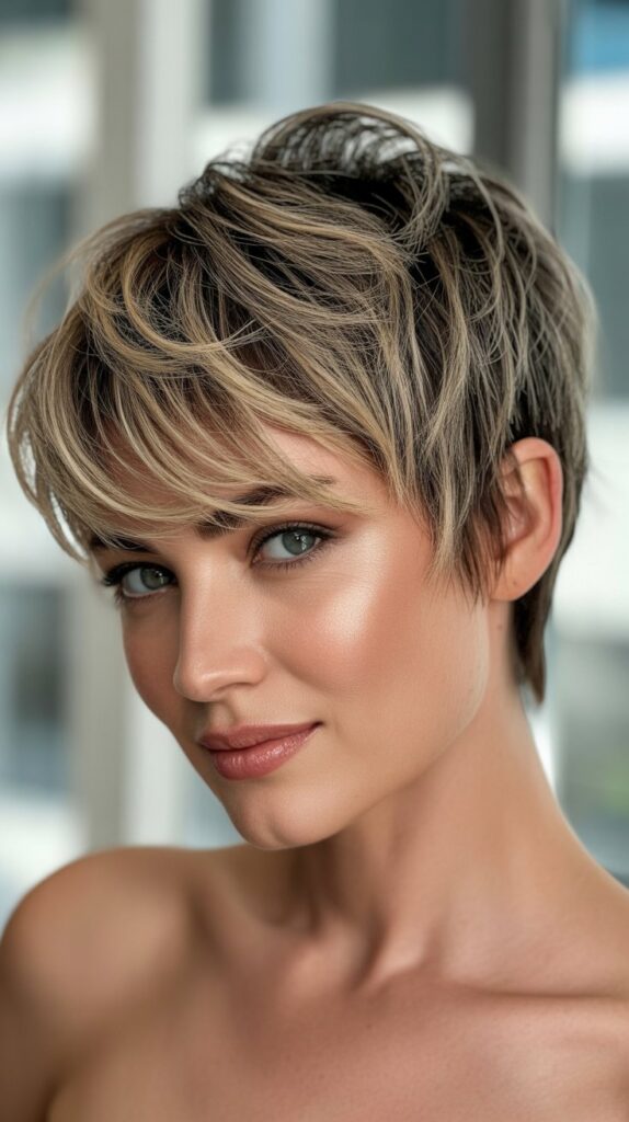 Classic Tousled Pixie with Textured Layers