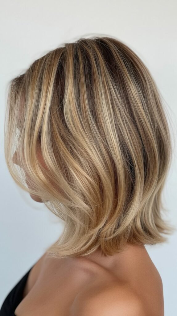 Layered Lob with Balayage