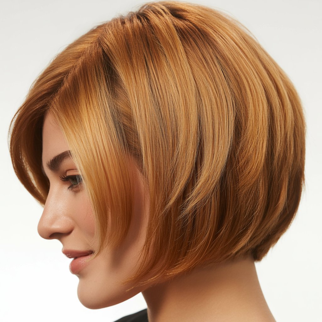 27+ Expert-Approved Hairstyles for Thin Hair and Round Faces 19 Stacked Bob with Height