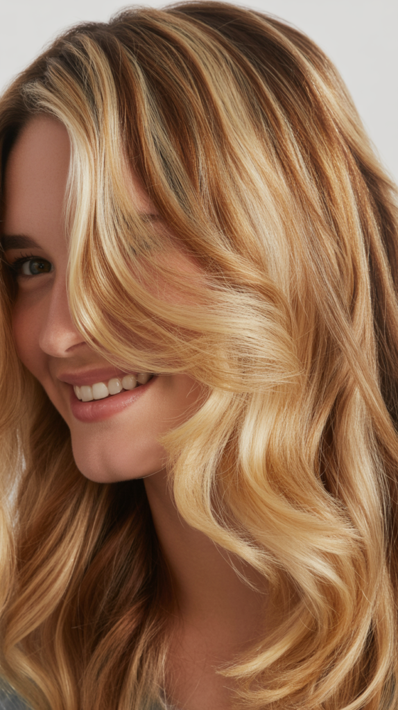 Butterscotch Blonde Highlights