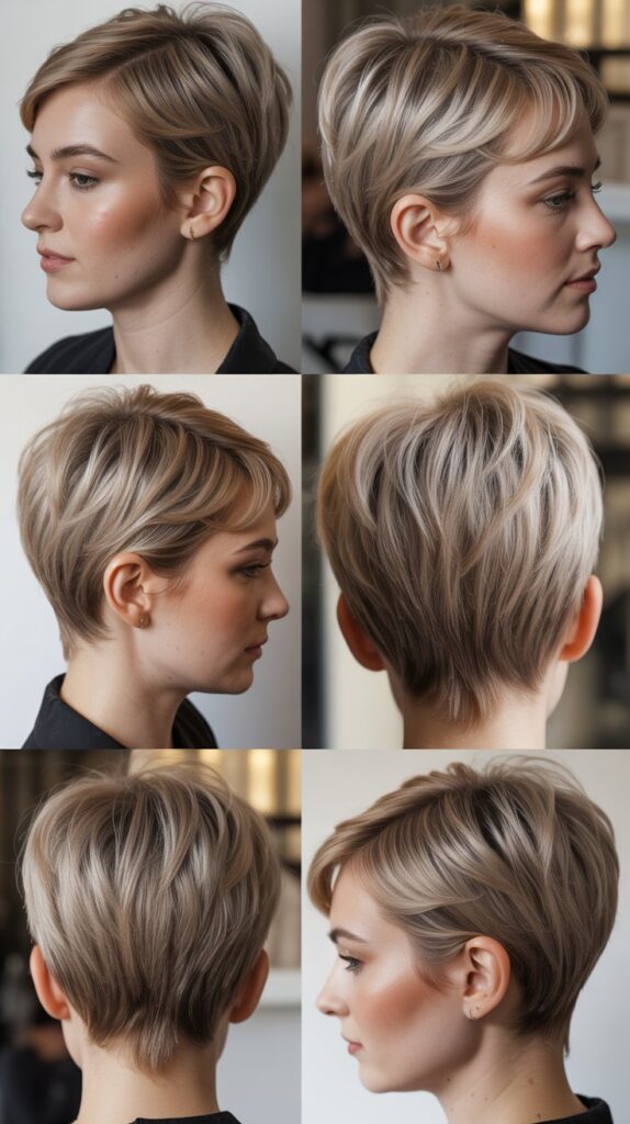 27 Flattering Very Short Pixie Haircuts for Thin Fine Hair 3 Side-Swept Asymmetrical Pixie