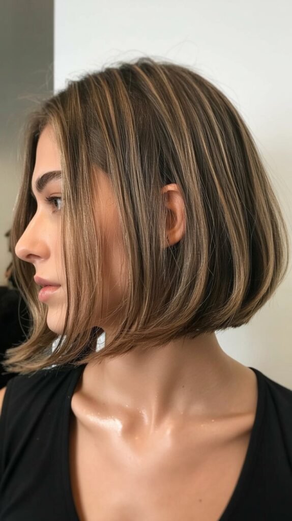 Chin-Length Bob with Volume at the Crown