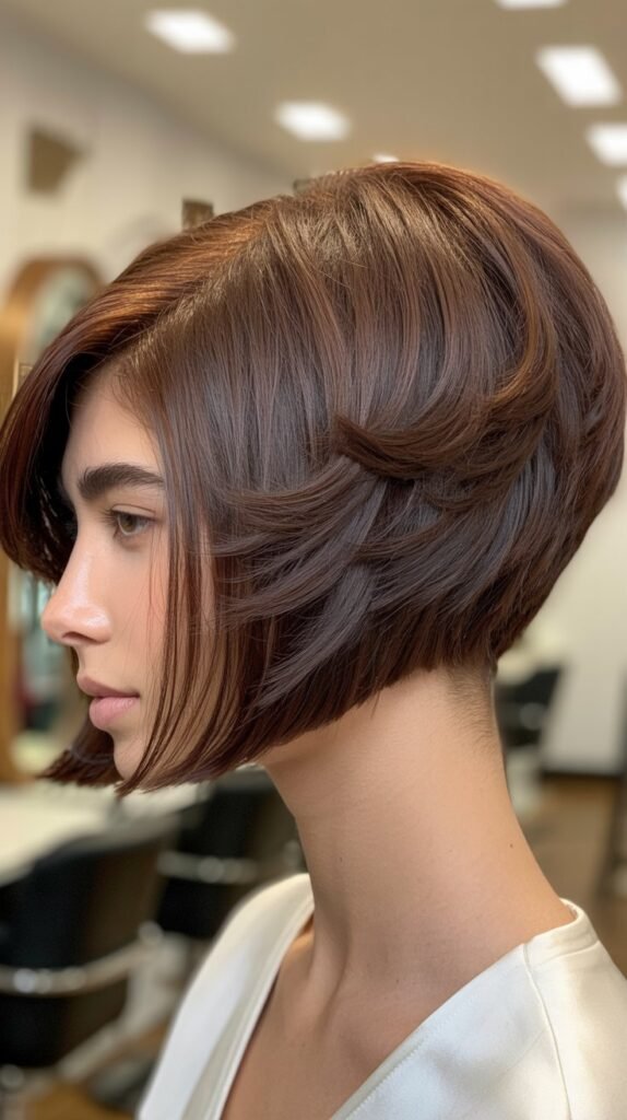 Angled Bob with Flipped Ends and Layers