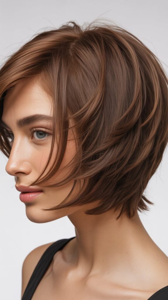 Feathered Layered Bob