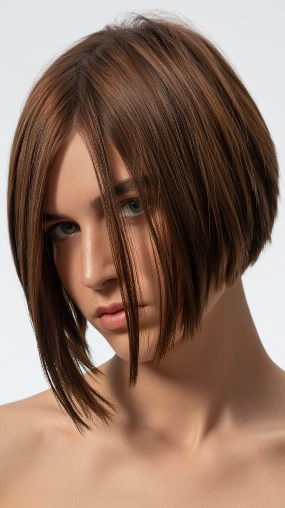 Best 33+ Choppy Bob Haircuts for Fine Hair You'll Want to Try This Year 2 Asymmetrical Choppy Bob for Added Edge