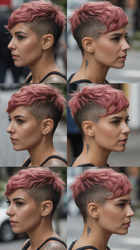 Top 30 Feminine Short Hair for Round Faces 16 Undercut Pixie with Texture on Top