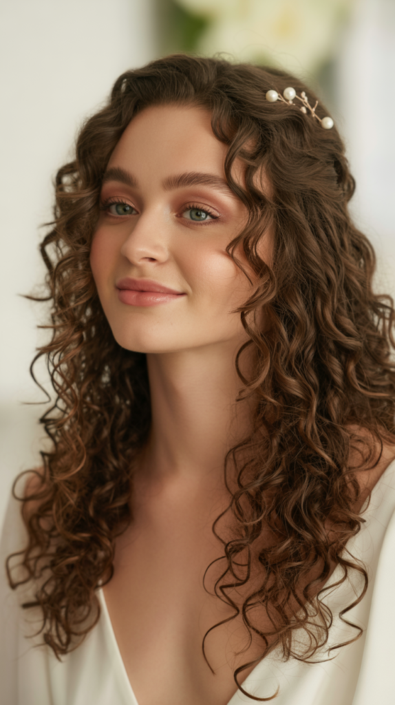 Cascading Half-Up Half-Down Style