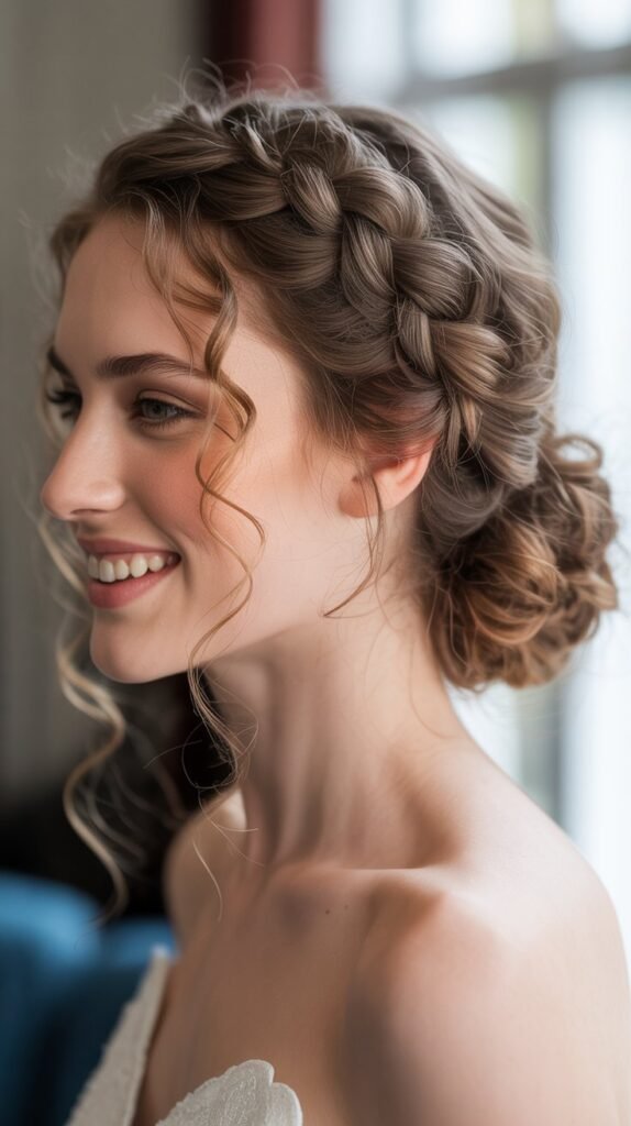 Side Braid into Low Bun