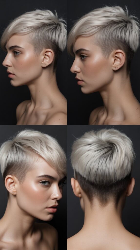 . Colored Pixie Cut