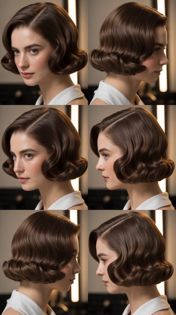 31 Stunning Wavy French Bob Haircuts for an Effortless Glow-Up 5 Sleek Wavy Bob with Deep Side Part