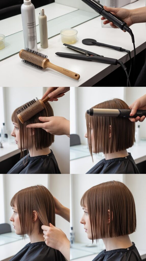 Styling Tips for French Bob with Bangs