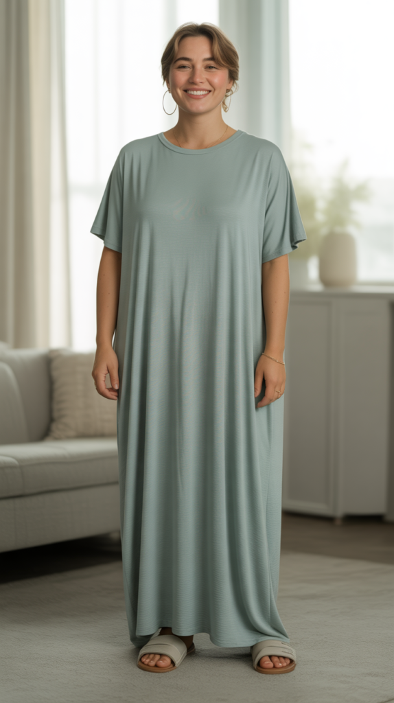 Jersey Knit Maxi Dress