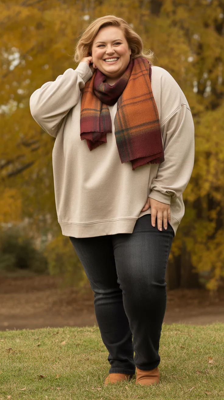 Cute Casual Fall Outfits for Plus-Size Women