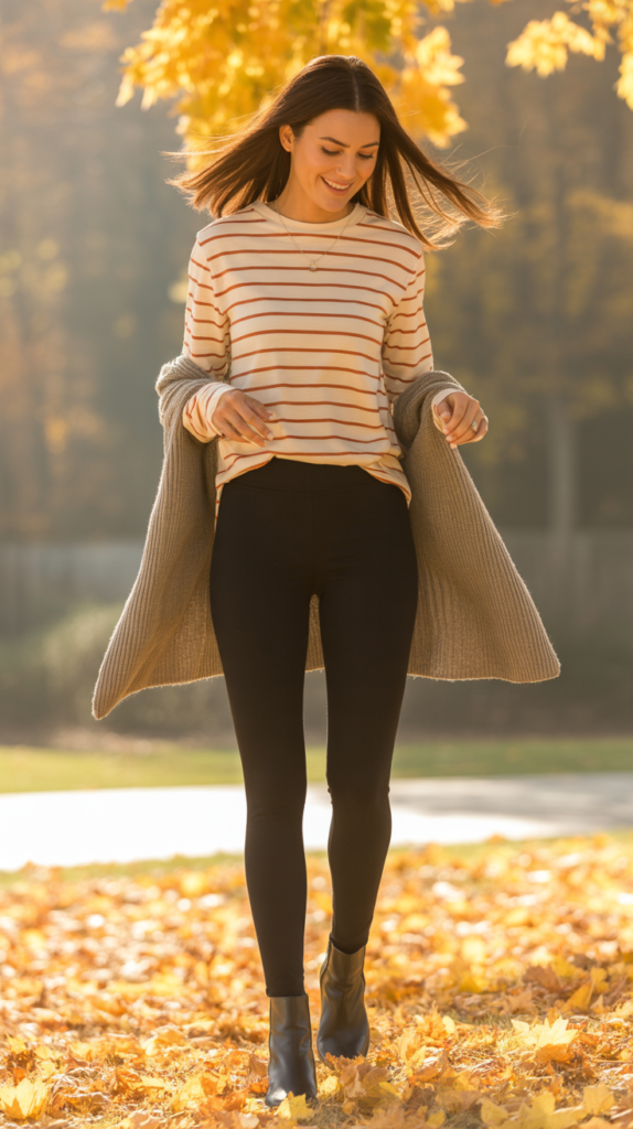 Striped Shirt and Leggings