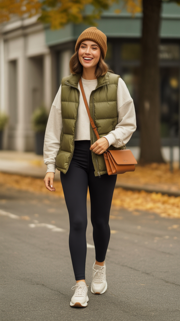  Puffer Vest and Leggings