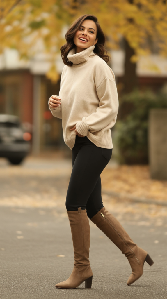 Denim Jacket and Leggings