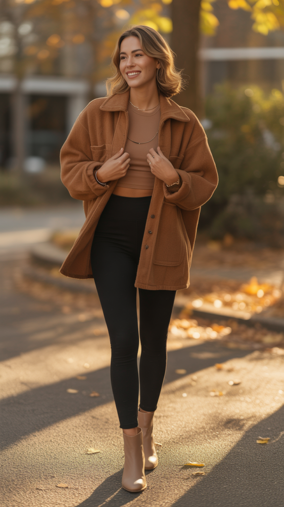  Shacket and Leggings