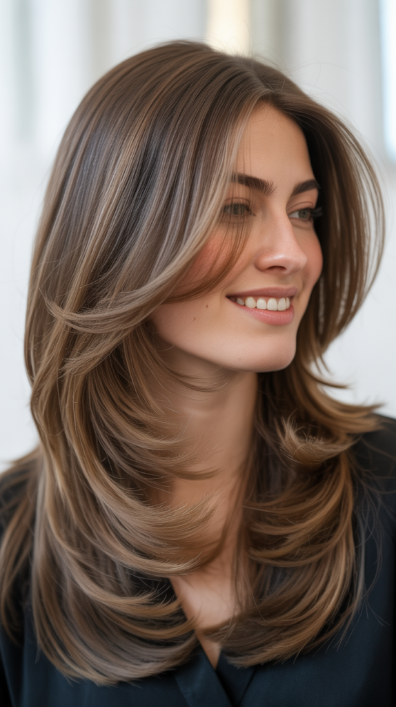  Long Hair with Graduated Layers