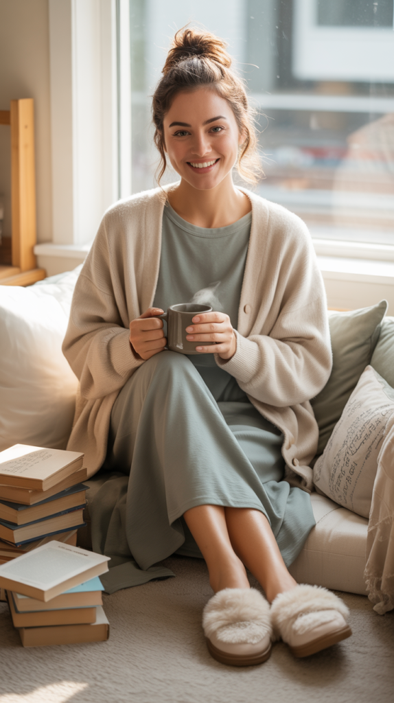 Bookish Comfort Look