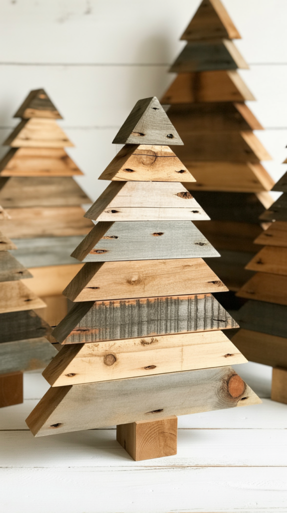 Distressed Wood Pallet Art Tree