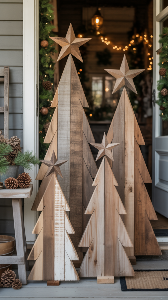 Barnwood Star Christmas Trees