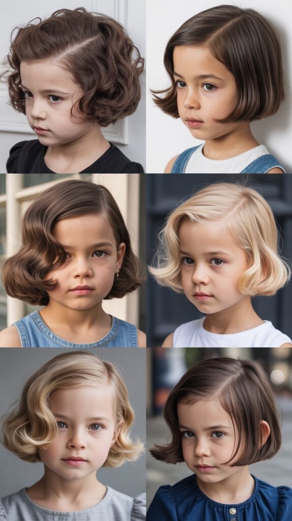 French Bob with Deep Side Part